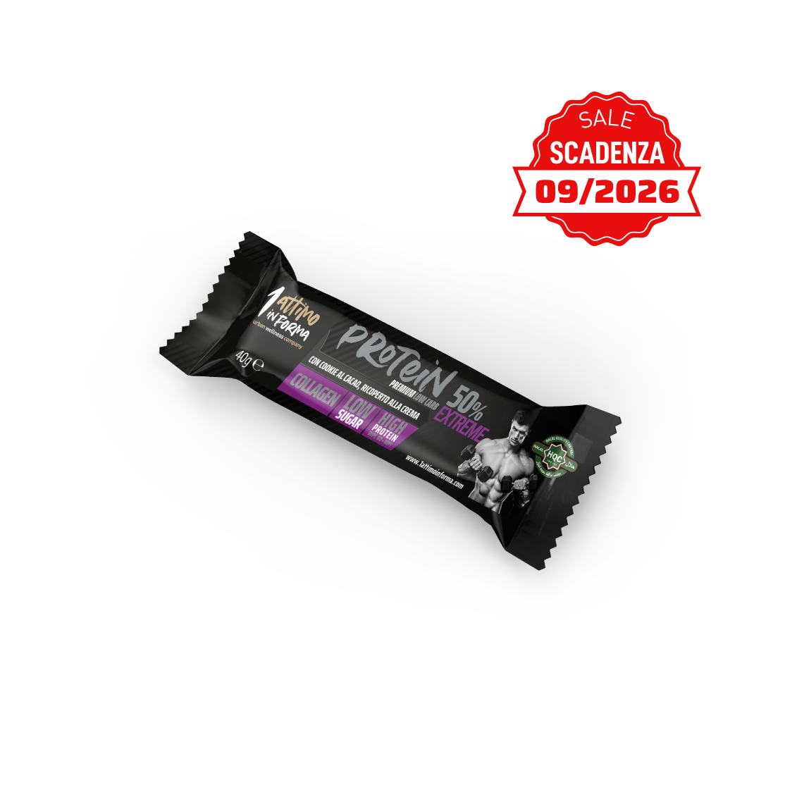 24 Barrette Proteiche al 50% Cookie e Cacao - immagine 2