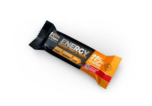 24 Energy Crunchy Bars with Magnesium; Milk Chocolate, Peanuts and Caramel Flavor (45 GR)