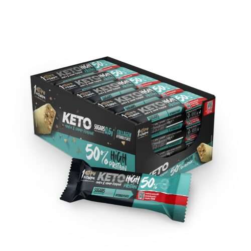 24 Barrette Keto Proteiche 50% Cookie e Cacao