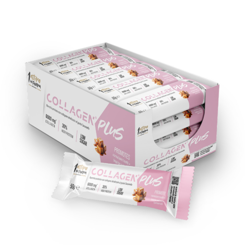 12 Barrette Proteiche Collagen Plus al Caramello