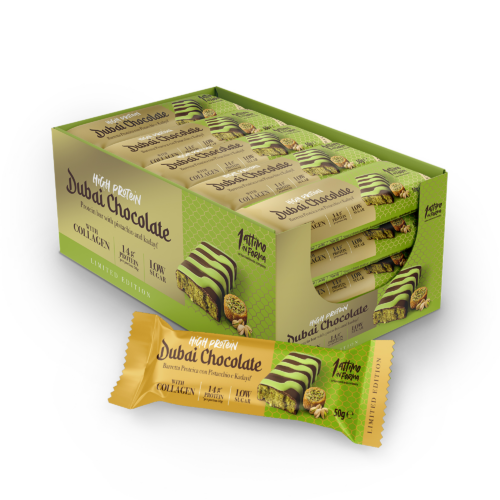 12 Dubai Chocolate Protein Bars