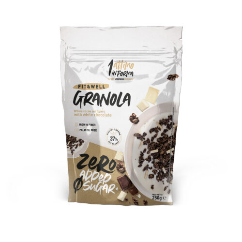 Granola Zero added sugar; Gusto Cioccolato con cioccolato bianco