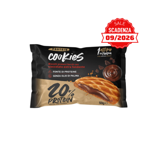 Protein Cookies Monoporzione 20%; Gusto Cioccolato fondente