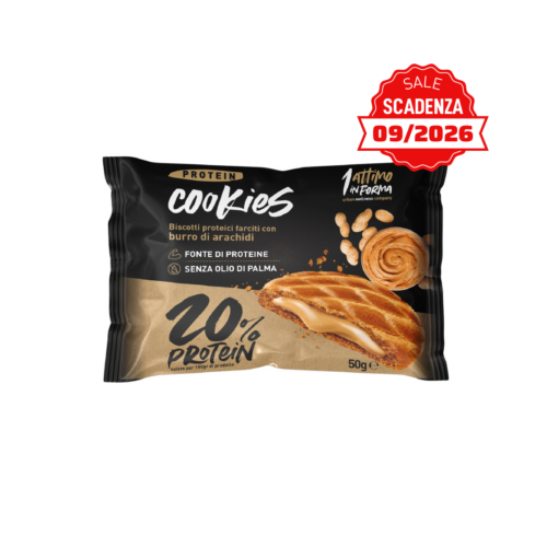 Protein Cookies Monoporzione 20%; Gusto Burro di Arachidi