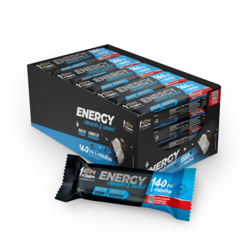 24 Barrette Energetiche Cocco e Cioccolato con L-Carnitina